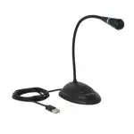 Delock Schwanenhals Mikrofon mit USB & Mute Funktion