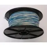 Schaltdraht / Rangierdraht YV 2 x 0,6 weiß/blau