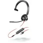 Poly Blackwire C3315 Headset, monaural, kabelgebunden, USB-A und 3,5 mm Klinke