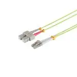 Professional LWL Kabel OM5 LC/SC Multimode LSOH limettengrün / lindgrün 2m
