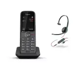 Gigaset S700H Pro schnurlos Telefon für Fritzbox & Poly Blackwire  3215 Headset 