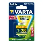 VARTA Rechargeable Akku AAA Micro 2er 1000mAh (Entladeschutz)