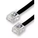 Anschlußkabel Western-Stecker RJ11, 6-polig/4-adrig, 3m