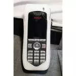 CasYy Ledertasche für Avaya DECT 3720 mit Rotationsclip, weiß