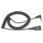 freeVoice ST25PS Spiralkabel mit 2.5mm Stecker und QD