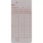 Zeitregistrierkarten 4 Wochen 5810