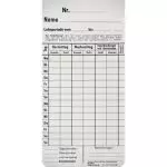 Zeitregistrierkarten 4 Wochen 5811