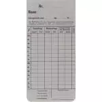 Zeitregistrierkarten 4 Wochen 5811