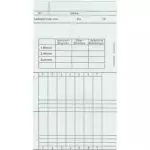 Zeitregistrierkarten, 2 Wochen-Karten 5843