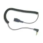 freeVoice Spiralkabel mit 3.5mm Stecker und QD