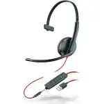 Poly Headset Blackwire C3215 monaural USB und 3,5 mm Klinkenstecker
