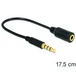 Kabel Klinkenstecker 3,5 mm auf Klinkenbuchse 3,5 mm 4 Pin