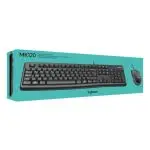 Logitech Tastatur/Maus MK120, USB, Optisch