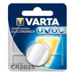 VARTA Knopfzellenbatterie Electronics CR2025 Lithium