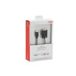 Ednet 5 m DVI/HDMI Videokabel für Audio-/Video-Gerät, TV, Monitor, Computer