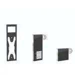DoorLine Türsprechanlage Slim DECT m. Kamera - SET - schwarz