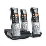 Gigaset Comfort 500A Trio silber/schwarz - Telefon - Anrufbeantworter