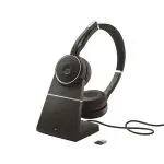 Jabra Evolve 75 SE MS Duo ANC Bluetooth Headset mit Ladestation