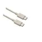 Helos Eco-Line, USB Type-C Stecker/Stecker, 1,0m, beige/weiss