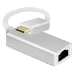 Helos Adapterkabel Ethernet, USB 3.1 Type-C Stecker / RJ45 Buchse