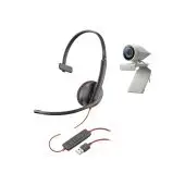 Poly Studio P5 USB HD Webcam Bundle mit Blackwire C3210