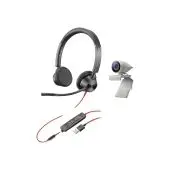 Poly Studio P5 USB HD Webcam Bundle mit Blackwire C3325 2200-87130-025