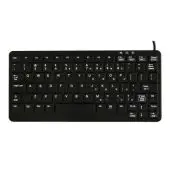Ateg MedicalKey desinfizierbare Silikontastatur,IP 65,schwarz mit Wechselmembran
