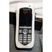 CasYy Ledertasche für Avaya DECT 3720 mit Rotationsclip, weiß