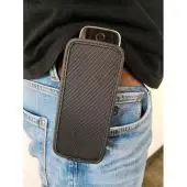 CasYy universal DECT Telefon Tasche, Nylon mit Gürtelschlaufe, schwarz