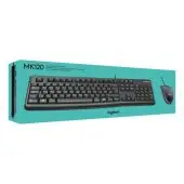 Logitech Tastatur/Maus MK120, USB, Optisch