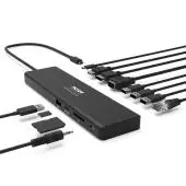Port Designs Docking Station universell TYPE C Travel - 1 X 4K - 3 X FHD PD 100W 