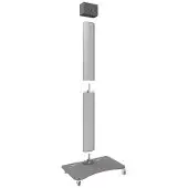 SMARTMETALS Teilbarer Trolley für Flachbildschirm bis 90 Zoll